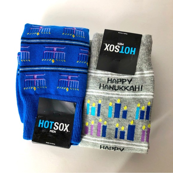Hot Sox Men’s Happy Hanukkah Socks - 2 pair - Picture 8 of 10